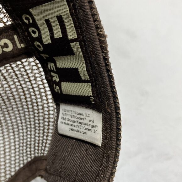 Yeti Coolers Logo Patch Camo Mesh Snapback Cap Camouflage Trucker Hunter Hat - Picture 8 of 10